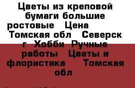 Цветы из креповой бумаги большие ростовые › Цена ­ 3 000 - Томская обл., Северск г. Хобби. Ручные работы » Цветы и флористика   . Томская обл.